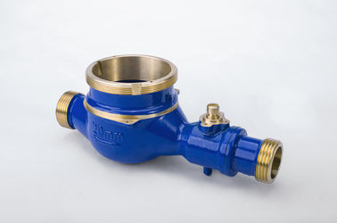 Brass Valve Controlled Water Meter Body , Heavy Duty Water Flow Meter Body