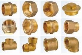 1/2" Female Thread Brass Plumbing Tee Fitting Used In Water / Gas