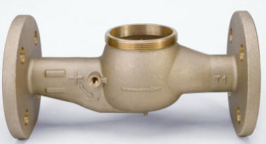 High Capacity Bronze Water Meter Body Multi Jet Water Meter Body For Cold Water DN15 -DN50