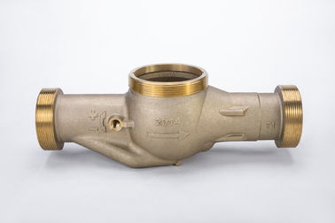 High Capacity Bronze Water Meter Body Multi Jet Water Meter Body For Cold Water DN15 -DN50